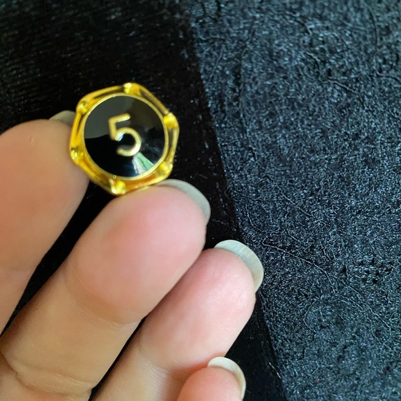 Wednesday Addams Whimsygoth Black Lace Gold Button Midi Dress Size 6 - Picture 5 of 10